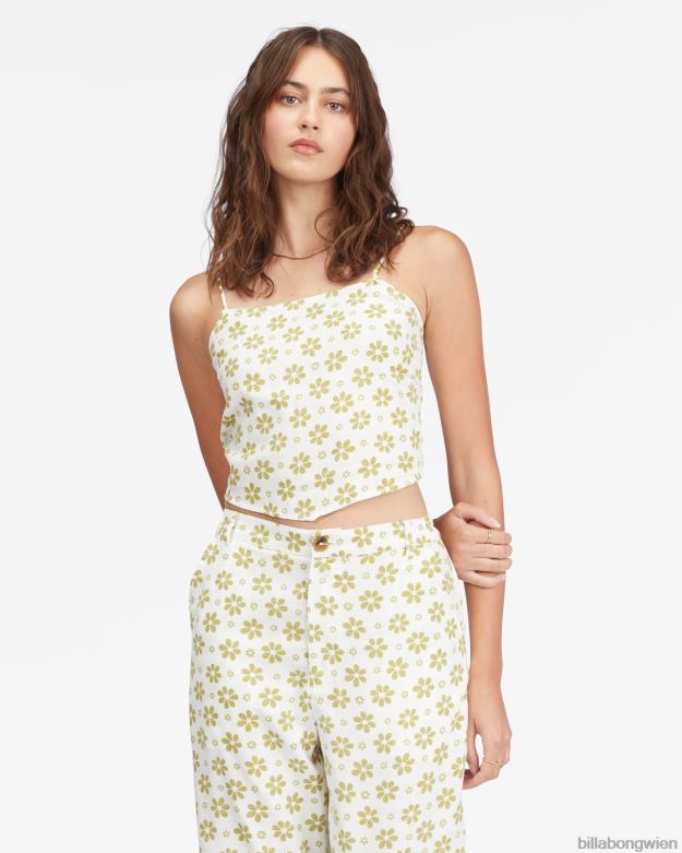Billabong Clothing 00V682277 | Billabong Double Take Taschentuch-Crop-Top Salzkristall Frauen