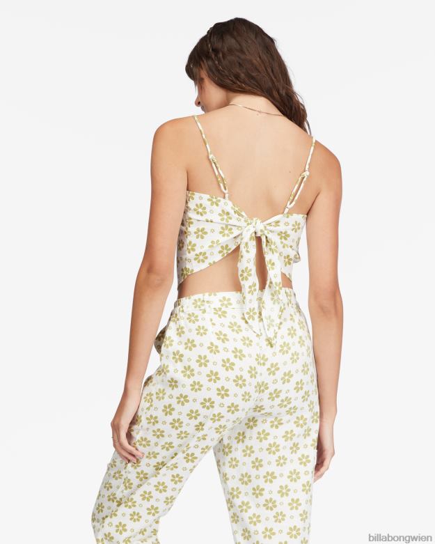 Billabong Clothing 00V682277 | Billabong Double Take Taschentuch-Crop-Top Salzkristall Frauen