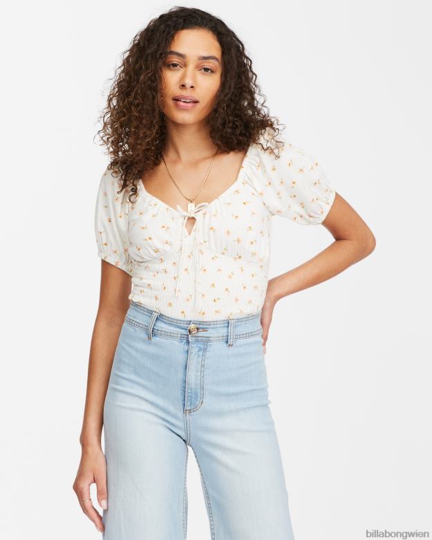 Billabong Clothing 00V682301 | Billabong Süßes Strickoberteil mit Sonnenuntergangsprint Salzkristall Frauen