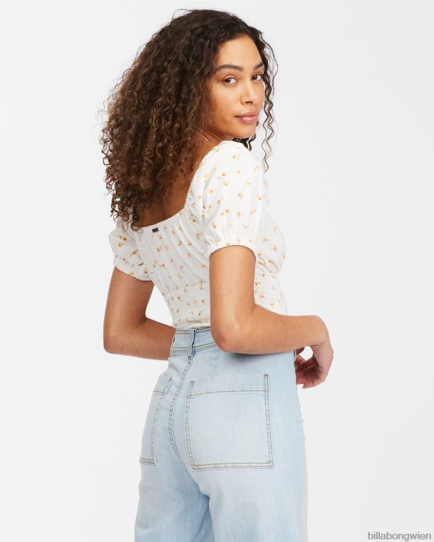 Billabong Clothing 00V682301 | Billabong Süßes Strickoberteil mit Sonnenuntergangsprint Salzkristall Frauen