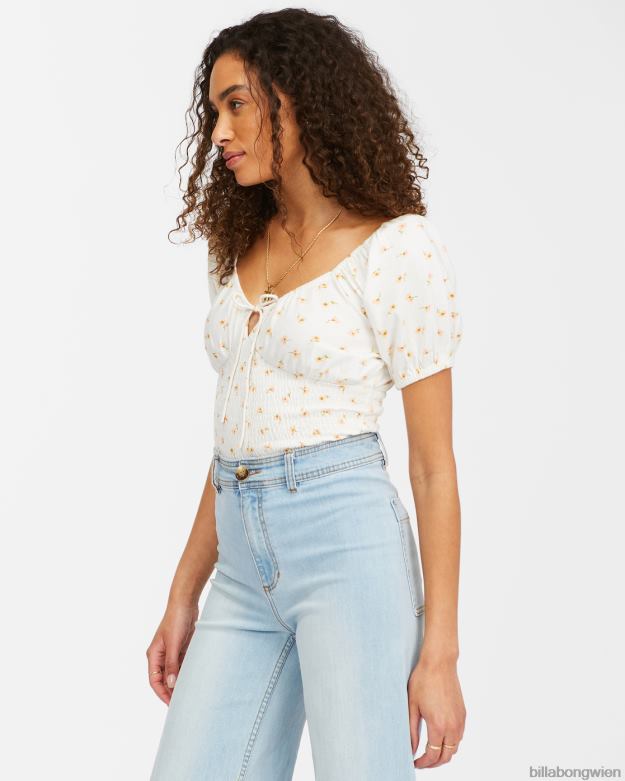 Billabong Clothing 00V682301 | Billabong Süßes Strickoberteil mit Sonnenuntergangsprint Salzkristall Frauen
