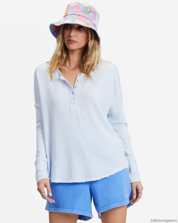 Billabong Clothing 00V682306 | Billabong Neues Anyday-Henley-Top Regentropfen Frauen