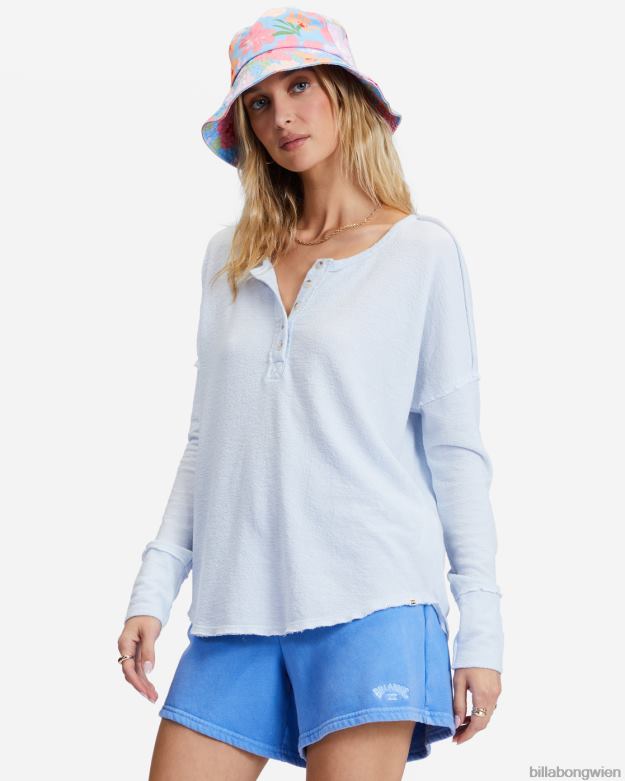 Billabong Clothing 00V682306 | Billabong Neues Anyday-Henley-Top Regentropfen Frauen