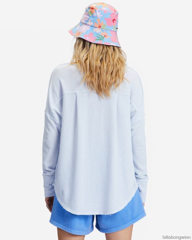 Billabong Clothing 00V682306 | Billabong Neues Anyday-Henley-Top Regentropfen Frauen
