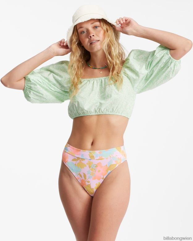 Billabong Clothing 00V682354 | Billabong Crop-Top mit tropischer Sonne Honigtau Frauen