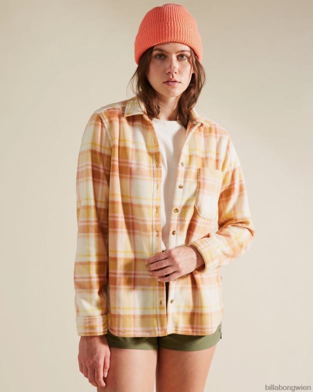 Billabong Clothing 00V682377 | Billabong a/div geschmiedetes Flanelloberteil Toffee Frauen