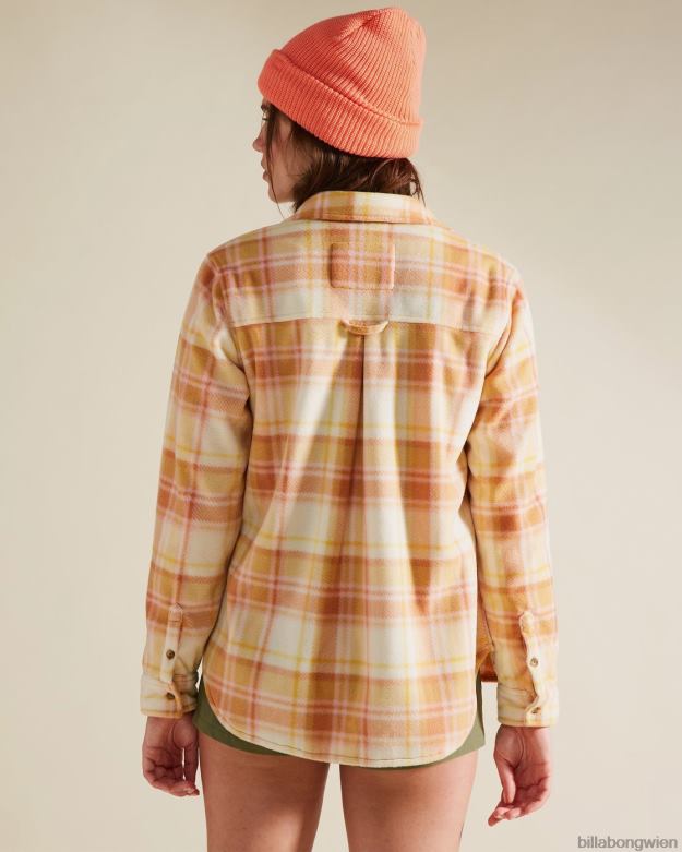 Billabong Clothing 00V682377 | Billabong a/div geschmiedetes Flanelloberteil Toffee Frauen