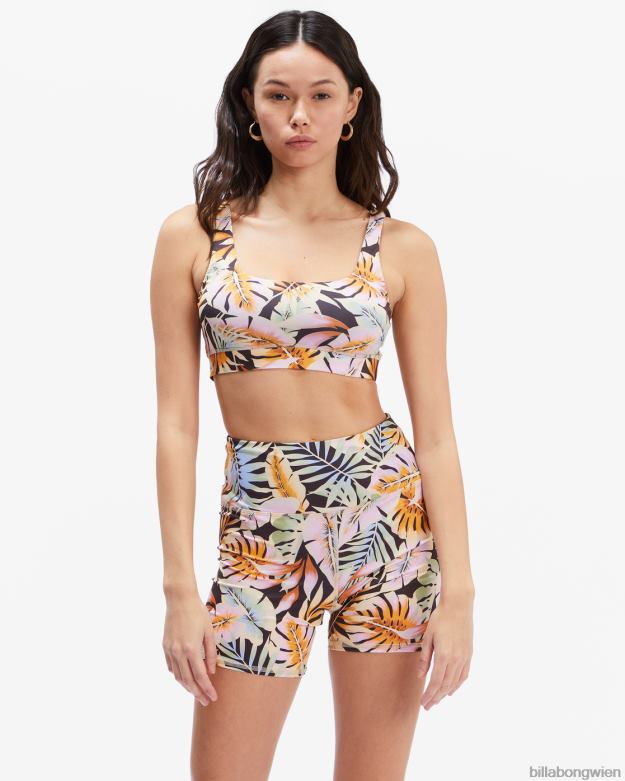 Billabong Clothing 00V682380 | Billabong Paradise Tank-Sport-BH schwarzer Kieselstein Frauen