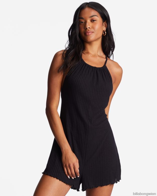 Billabong Clothing 00V681700 | Billabong Hoher Surf-Strampler schwarzer Kieselstein Frauen