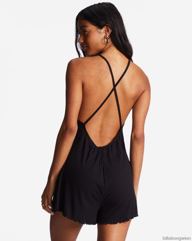Billabong Clothing 00V681700 | Billabong Hoher Surf-Strampler schwarzer Kieselstein Frauen