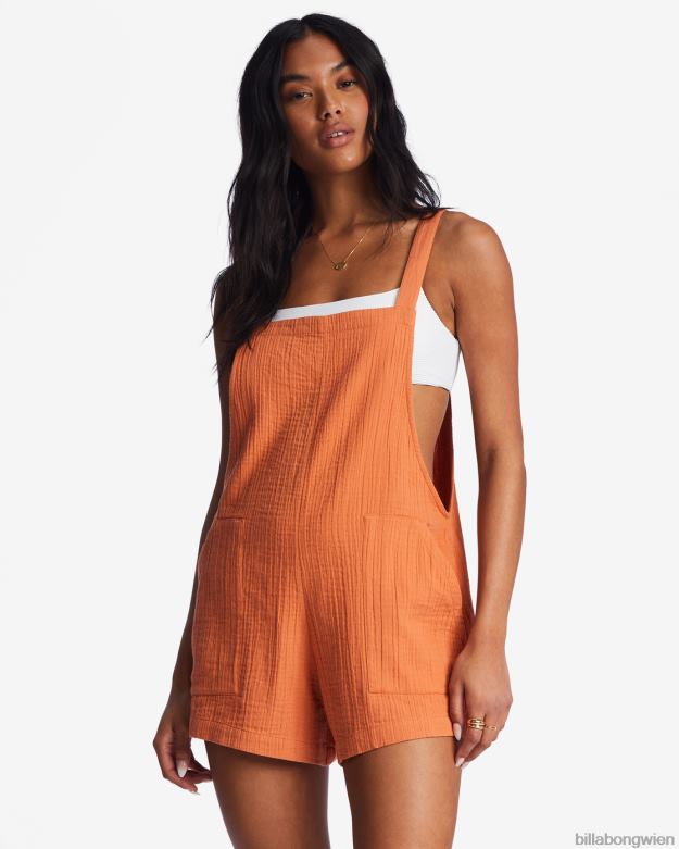 Billabong Clothing 00V682097 | Billabong Strand-Crush-Strampler Ziegel Frauen