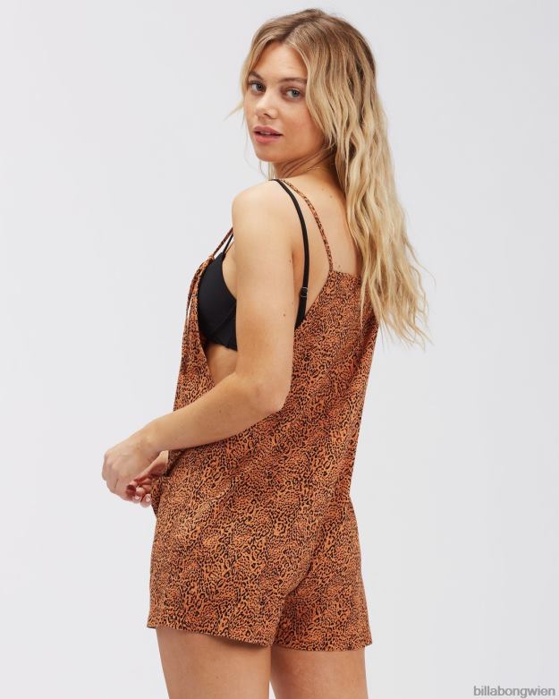 Billabong Clothing 00V682346 | Billabong Wave Watch kurzer Overall Toffee Frauen