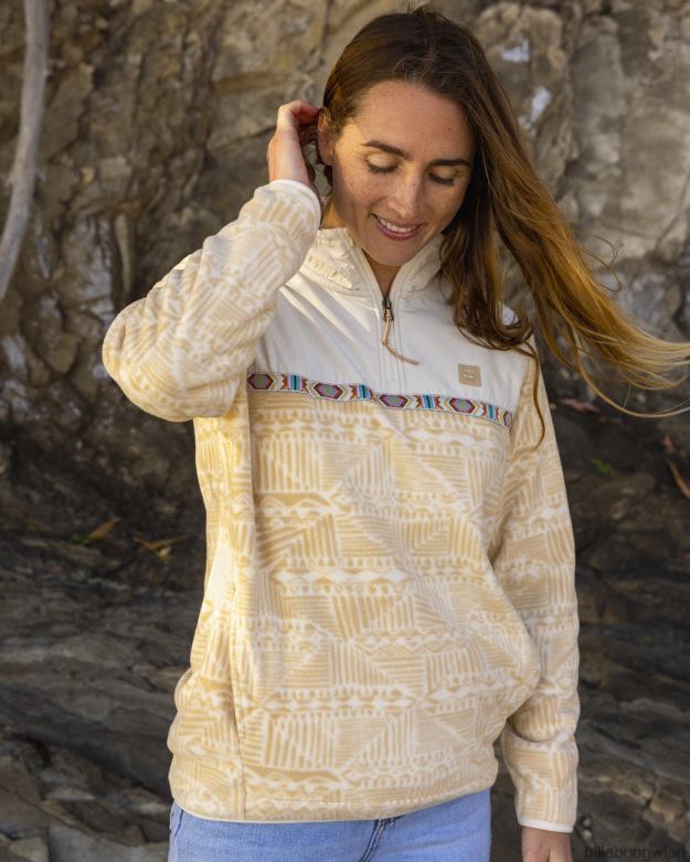 Billabong Clothing 00V681928 | Billabong Boundary Lite-Sweatshirt mit Stehkragen Wüstensand Frauen