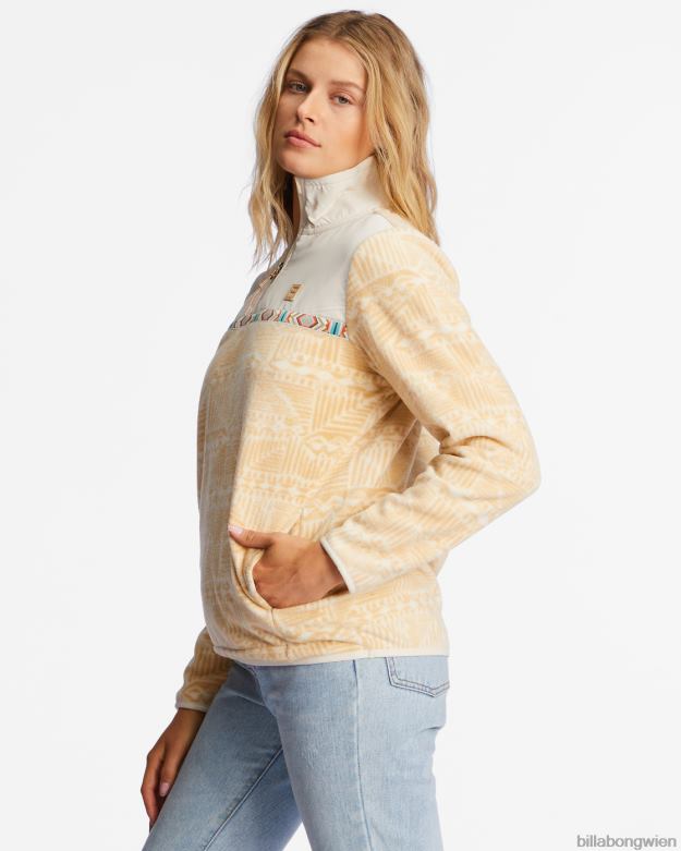 Billabong Clothing 00V681928 | Billabong Boundary Lite-Sweatshirt mit Stehkragen Wüstensand Frauen