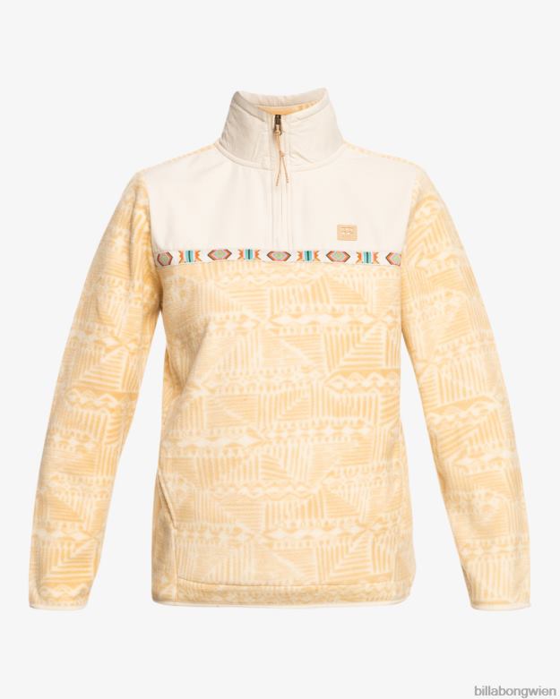 Billabong Clothing 00V681928 | Billabong Boundary Lite-Sweatshirt mit Stehkragen Wüstensand Frauen