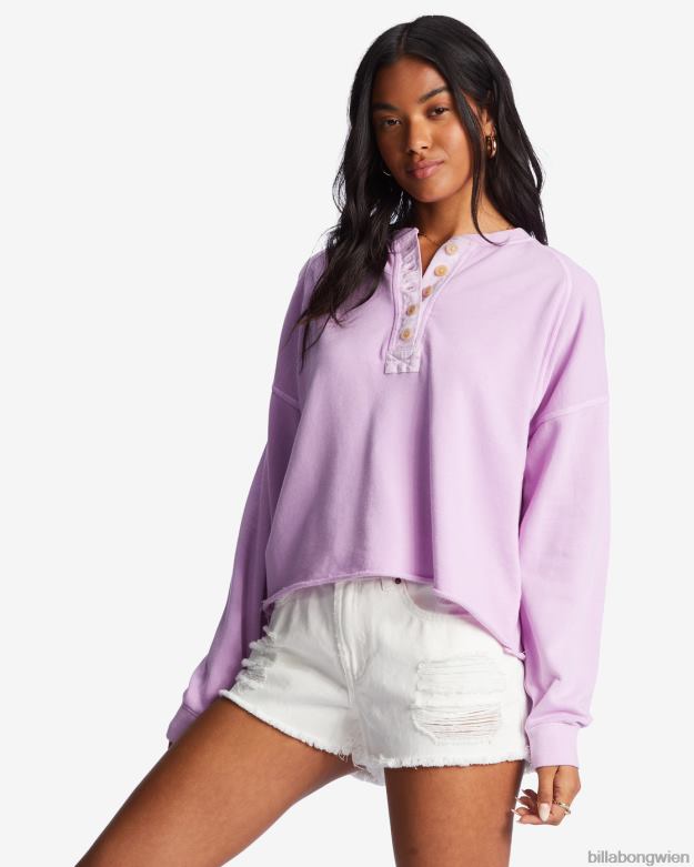 Billabong Clothing 00V681970 | Billabong rede weiter Sweatshirt lila Traum Frauen