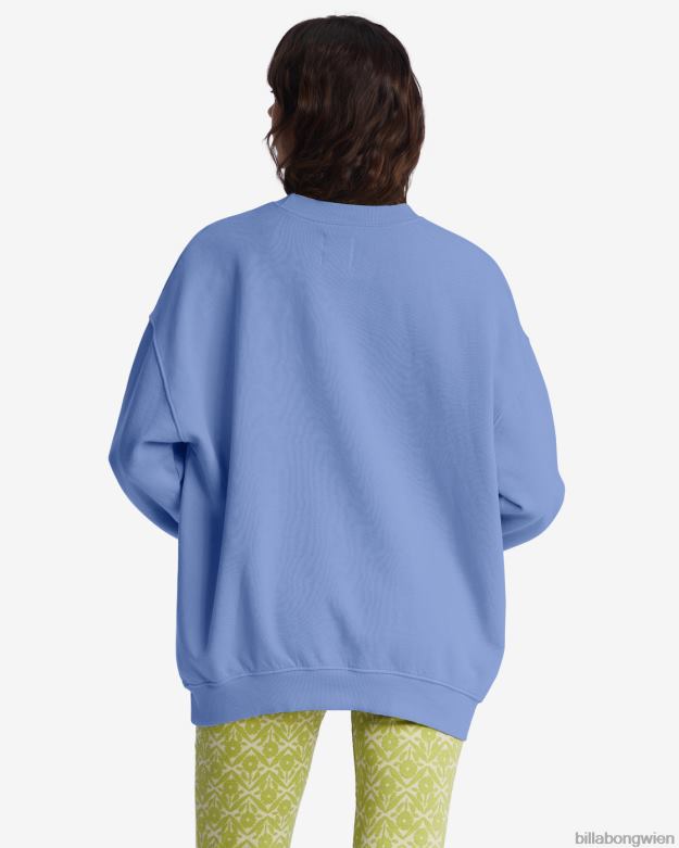 Billabong Clothing 00V681987 | Billabong Fahren Sie in einem übergroßen Sweatshirt mit Rundhalsausschnitt gute Gezeiten Frauen