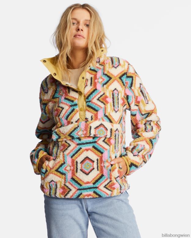 Billabong Clothing 00V681993 | Billabong A/Div Switchback-Pullover mit Stehkragen olive es Frauen