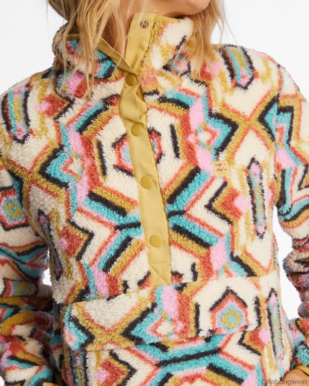Billabong Clothing 00V681993 | Billabong A/Div Switchback-Pullover mit Stehkragen olive es Frauen