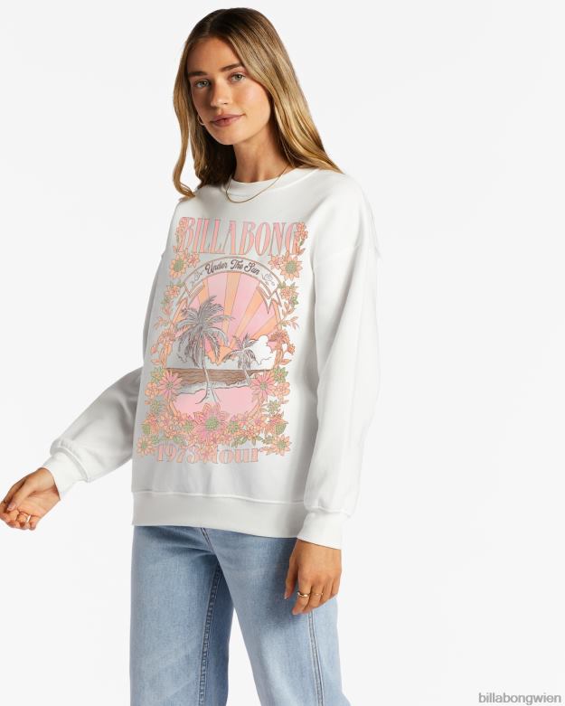 Billabong Clothing 00V682075 | Billabong Ride the Wave Sweatshirt Salzkristall Frauen