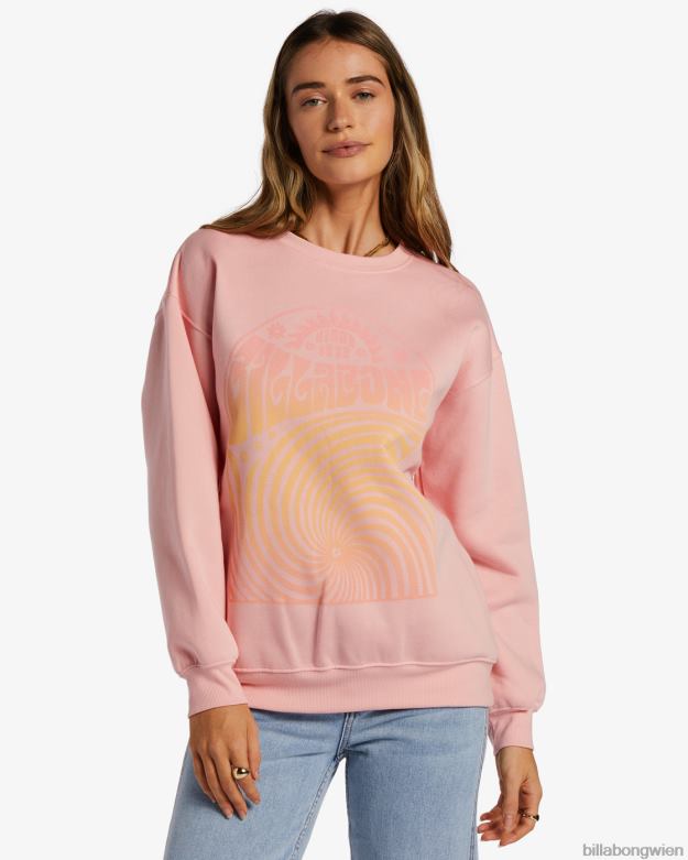Billabong Clothing 00V682086 | Billabong Bleiben Sie welliges Sweatshirt rosa Limonade Frauen