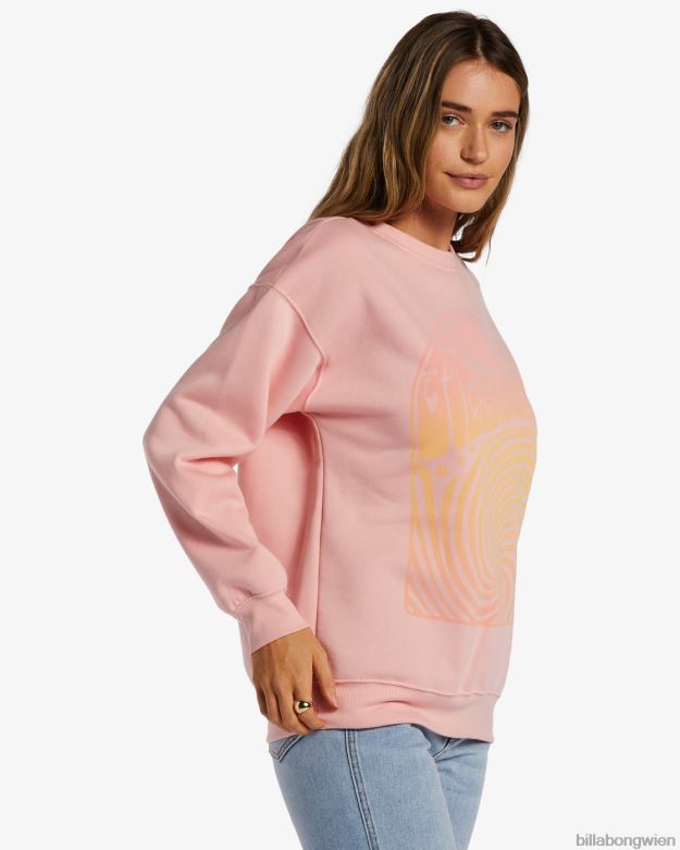 Billabong Clothing 00V682086 | Billabong Bleiben Sie welliges Sweatshirt rosa Limonade Frauen