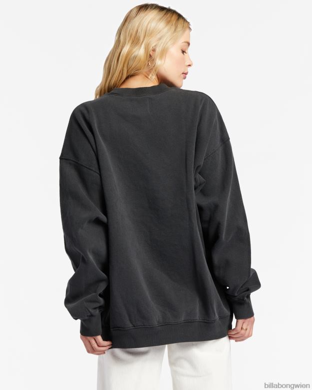 Billabong Clothing 00V682148 | Billabong Ride in Sweatshirt mit Rundhalsausschnitt aus schwarz Frauen