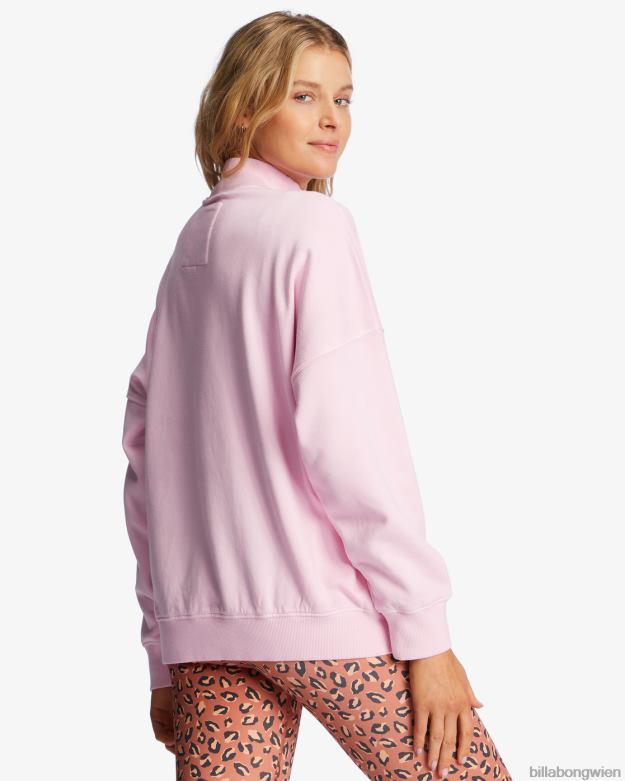 Billabong Clothing 00V682177 | Billabong a/div Canyon Stehkragen-Sweatshirt Rosa Spuren Frauen