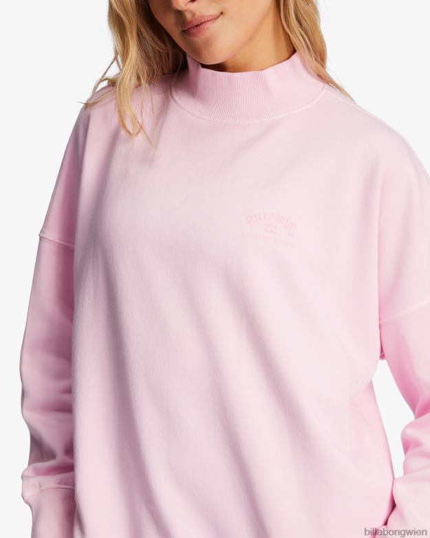 Billabong Clothing 00V682177 | Billabong a/div Canyon Stehkragen-Sweatshirt Rosa Spuren Frauen