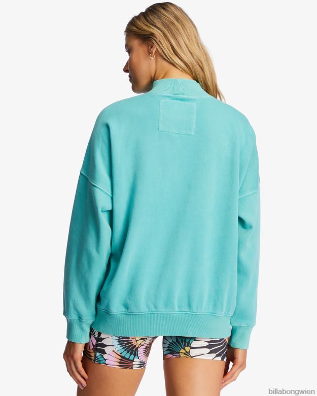 Billabong Clothing 00V682187 | Billabong a/div Canyon Stehkragen-Sweatshirt Lagune Frauen