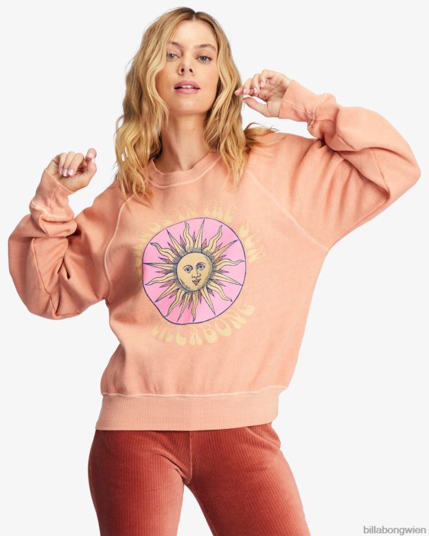 Billabong Clothing 00V682230 | Billabong Los geht\'s, grafisches Rundhals-Sweatshirt Canyon-Sonnenuntergang Frauen