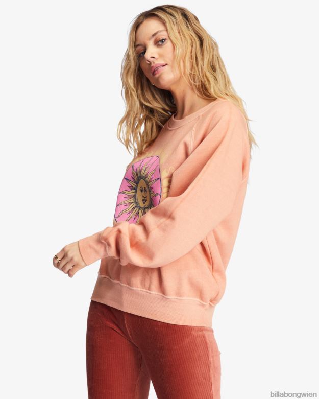 Billabong Clothing 00V682230 | Billabong Los geht\'s, grafisches Rundhals-Sweatshirt Canyon-Sonnenuntergang Frauen