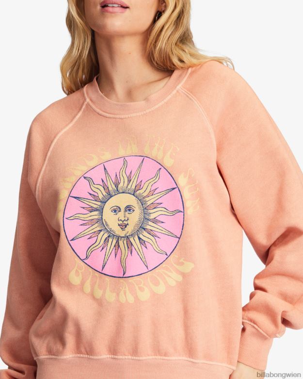 Billabong Clothing 00V682230 | Billabong Los geht\'s, grafisches Rundhals-Sweatshirt Canyon-Sonnenuntergang Frauen