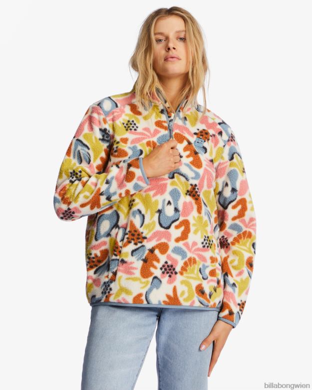 Billabong Clothing 00V682232 | Billabong A/Div Boundary Mock 3 Pullover-Sweatshirt mit halbem Reißverschluss multi Frauen