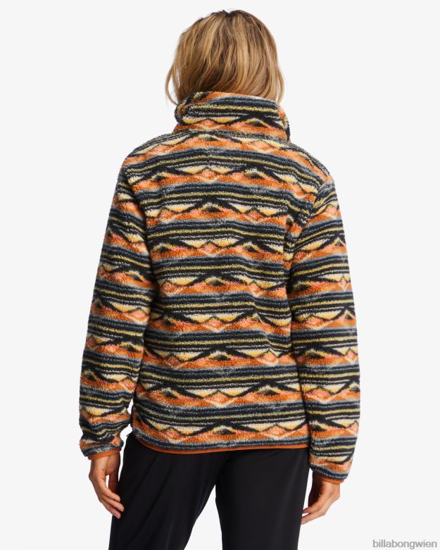 Billabong Clothing 00V682236 | Billabong A/Div Switchback-Pullover mit Stehkragen blauer Horizont Frauen
