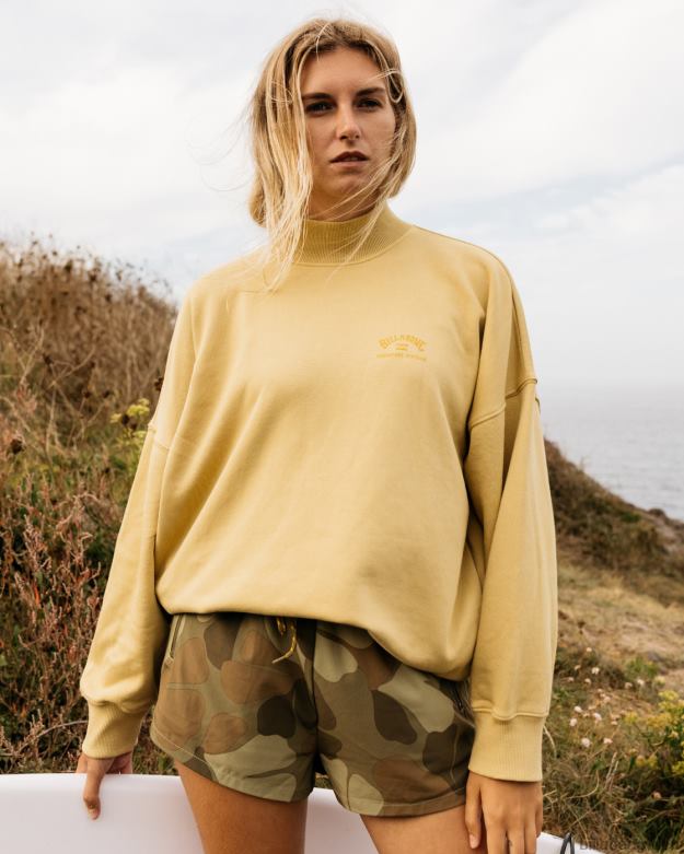 Billabong Clothing 00V682243 | Billabong a/div Canyon Stehkragen-Sweatshirt Wüstensalbei Frauen