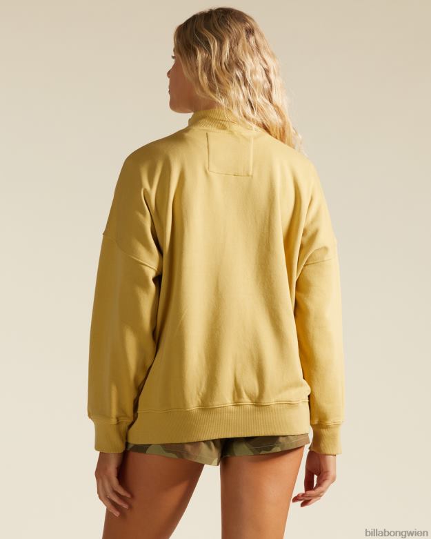 Billabong Clothing 00V682243 | Billabong a/div Canyon Stehkragen-Sweatshirt Wüstensalbei Frauen
