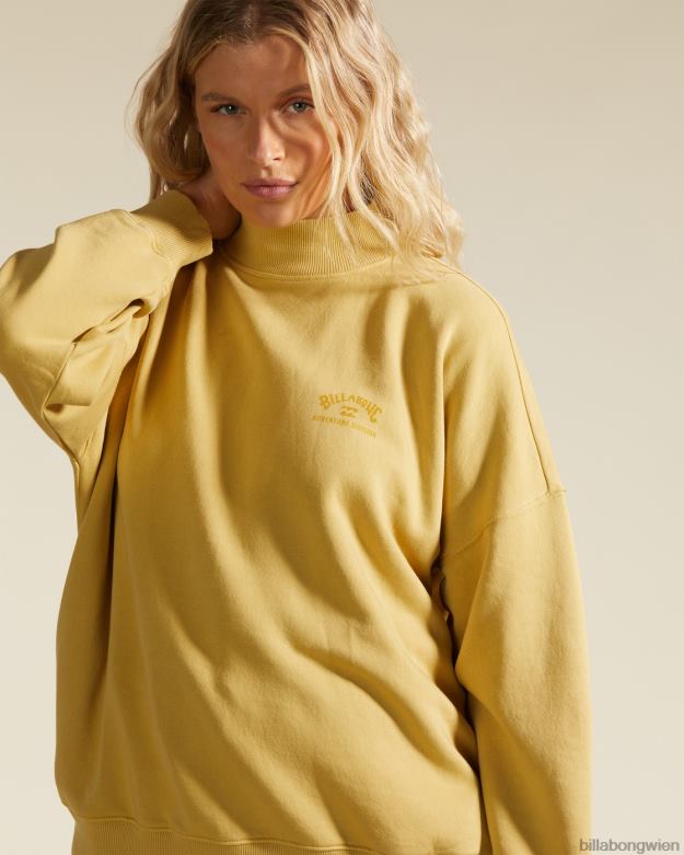 Billabong Clothing 00V682243 | Billabong a/div Canyon Stehkragen-Sweatshirt Wüstensalbei Frauen