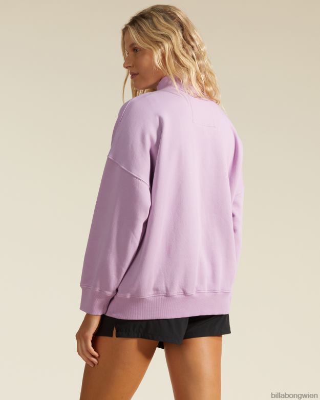 Billabong Clothing 00V682244 | Billabong a/div Canyon Stehkragen-Sweatshirt Lavendelfeld Frauen