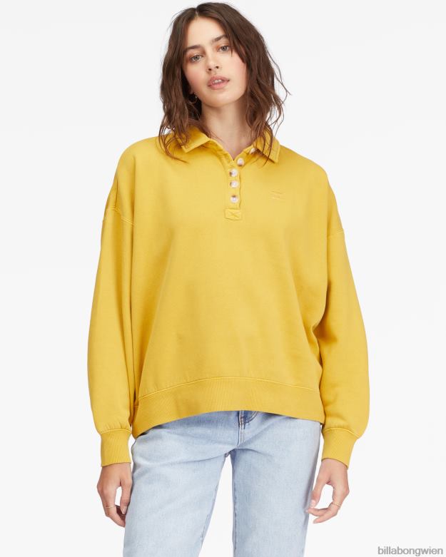 Billabong Clothing 00V682259 | Billabong Pullover-Sweatshirt mit verlorener Zeit goldene Note Frauen