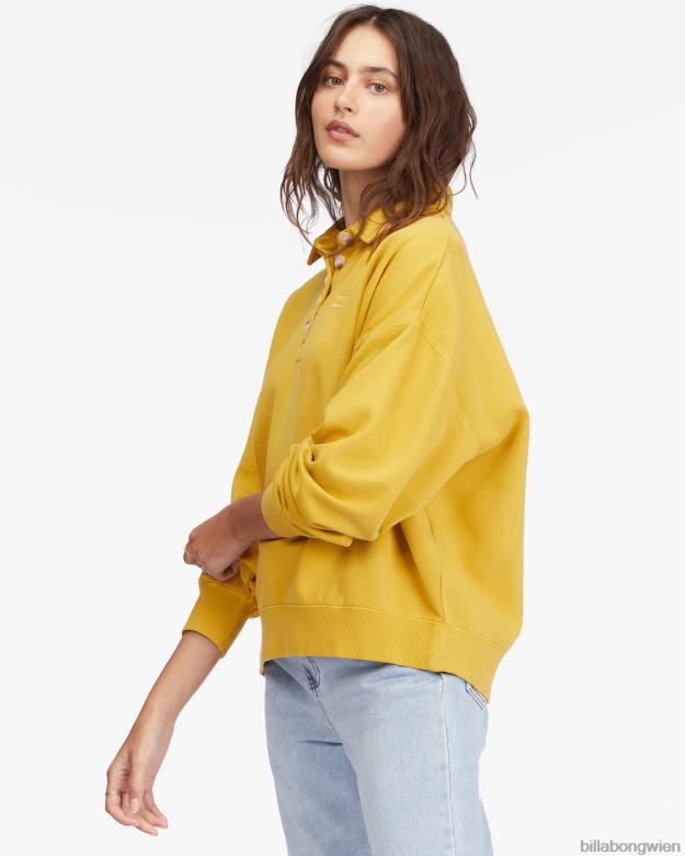 Billabong Clothing 00V682259 | Billabong Pullover-Sweatshirt mit verlorener Zeit goldene Note Frauen