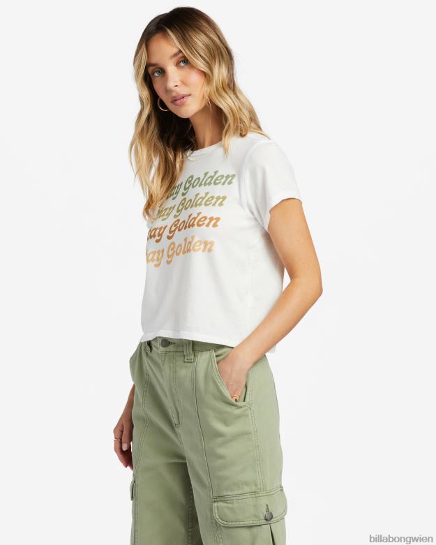 Billabong Clothing 00V681782 | Billabong Bleib goldenes T-Shirt Salzkristall Frauen
