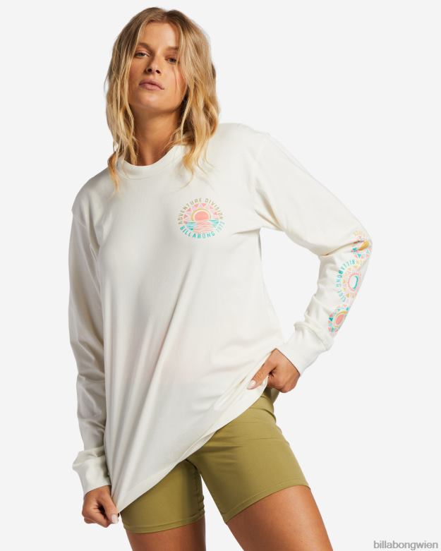 Billabong Clothing 00V681788 | Billabong a/div Langarm-T-Shirt Salzkristall Frauen