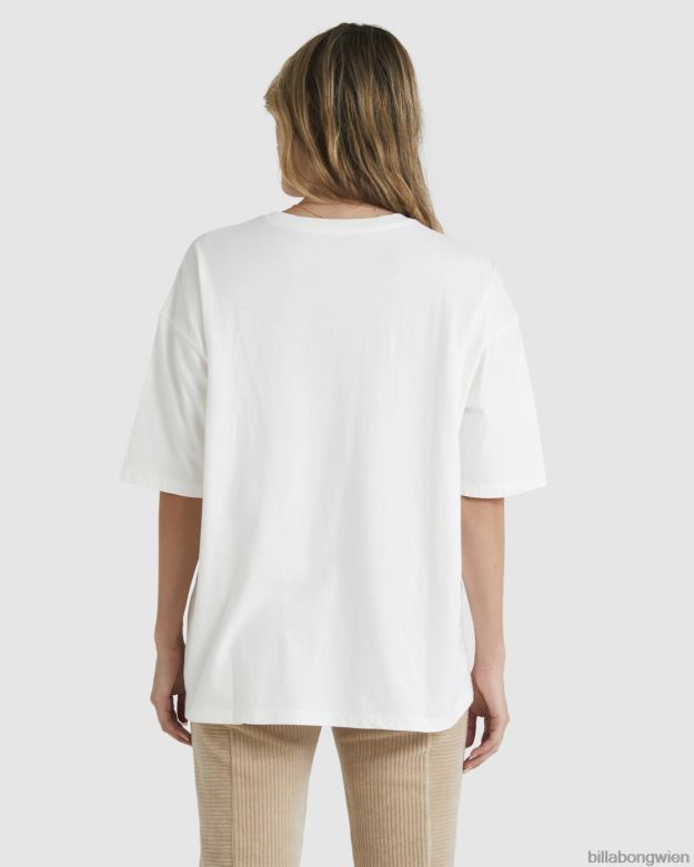 Billabong Clothing 00V681819 | Billabong Tiki übergroßes T-Shirt Weiß Frauen