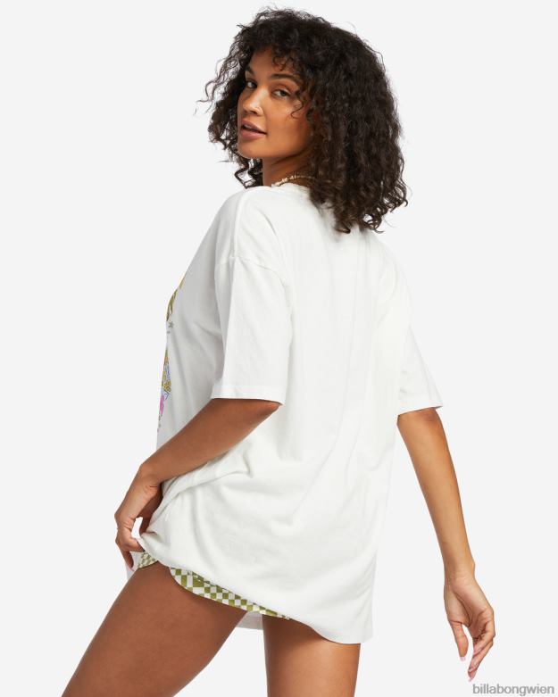 Billabong Clothing 00V681825 | Billabong Übergroßes T-Shirt für den ganzen Tag Salzkristall Frauen