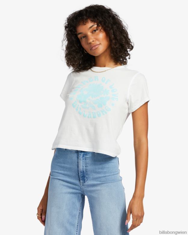 Billabong Clothing 00V681831 | Billabong T-Shirt „Sommer der Liebe“. Salzkristall Frauen