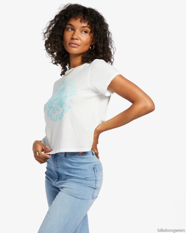 Billabong Clothing 00V681831 | Billabong T-Shirt „Sommer der Liebe“. Salzkristall Frauen