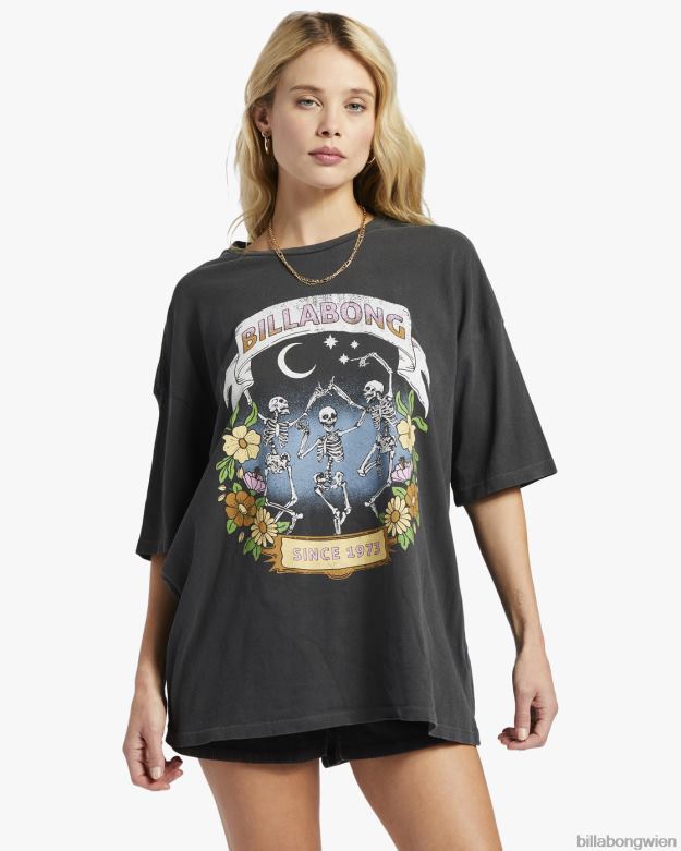 Billabong Clothing 00V681832 | Billabong Übergroßes T-Shirt „Midnight Dancer“. aus schwarz Frauen