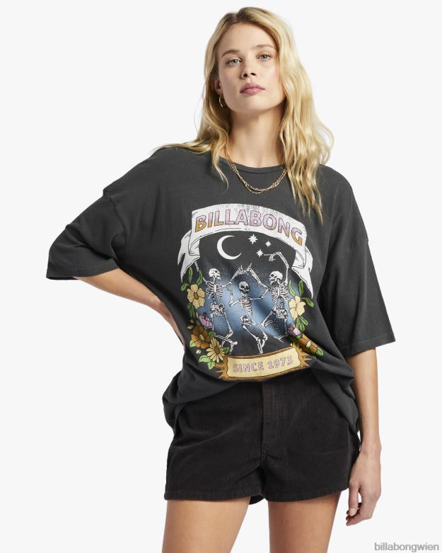 Billabong Clothing 00V681832 | Billabong Übergroßes T-Shirt „Midnight Dancer“. aus schwarz Frauen