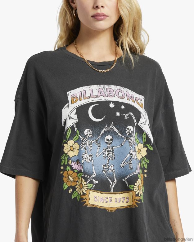 Billabong Clothing 00V681832 | Billabong Übergroßes T-Shirt „Midnight Dancer“. aus schwarz Frauen